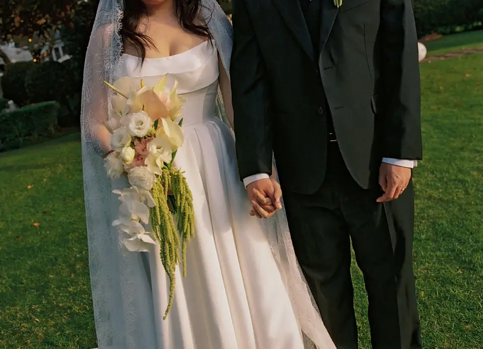 Candid film wedding photograph by Zara Staples