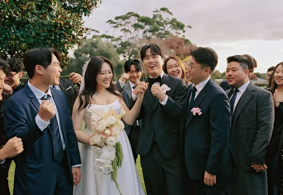 Candid wedding moment captured on film by Zara Staples