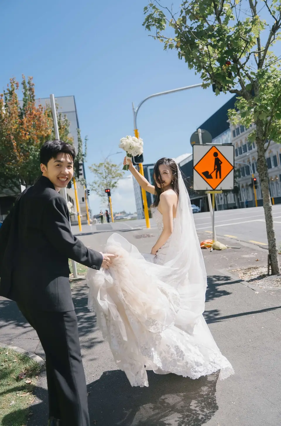 Kaelan and Tongtong during their New Zealand elopement